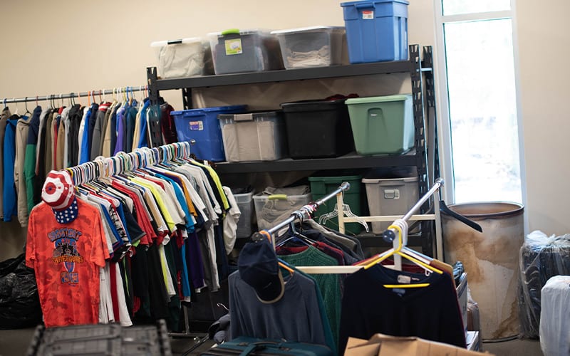 Tri-City Union Gospel Mission clothing room